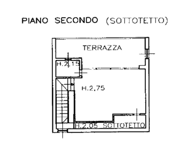 planimetria - Attico in vendita a Forte dei Marmi