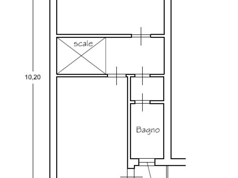 planimetria - Villetta a schiera in vendita a Montignoso