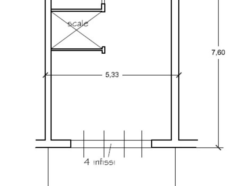 planimetria - Villetta a schiera in vendita a Montignoso
