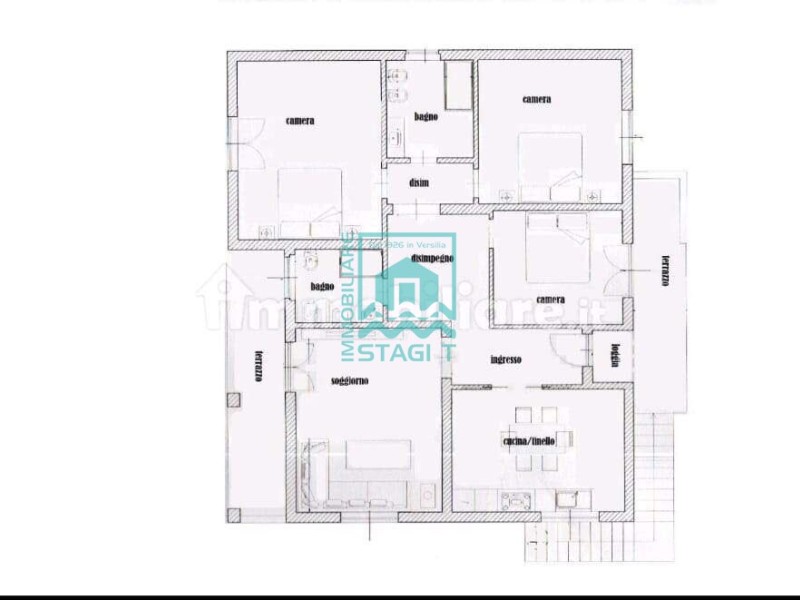 planimetria - Appartamento in vendita a Camaiore