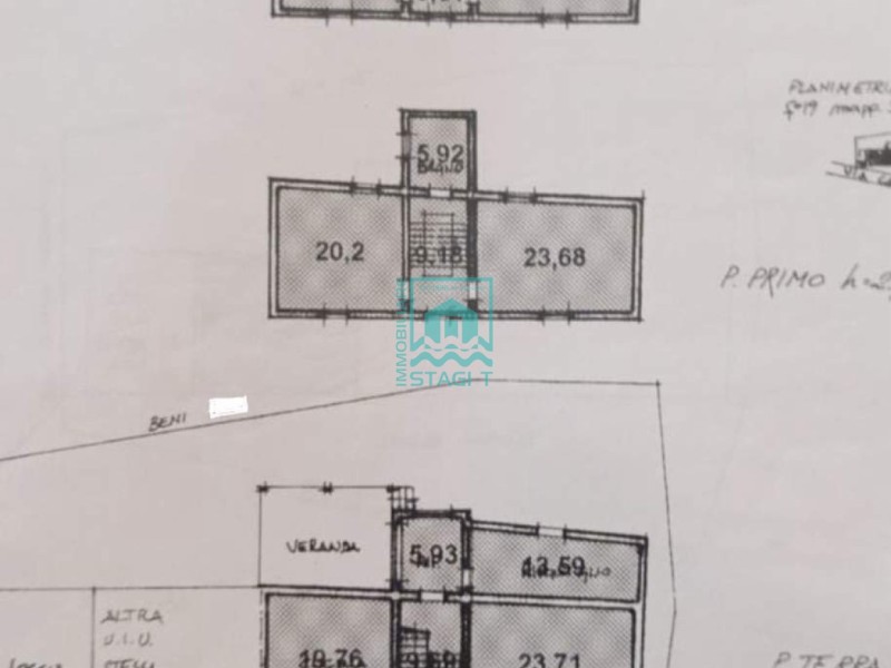 planimetria - Bifamiliare in vendita a Massarosa