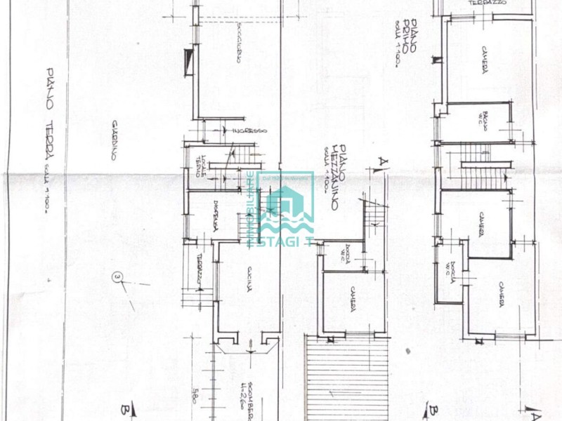 planimetria - Bifamiliare in vendita a Camaiore