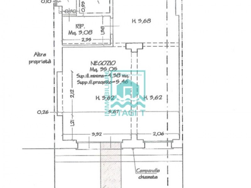 planimetria - Fondo Commerciale in vendita a Camaiore