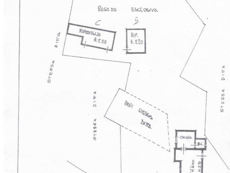 planimetria - Rustico in vendita a Camaiore