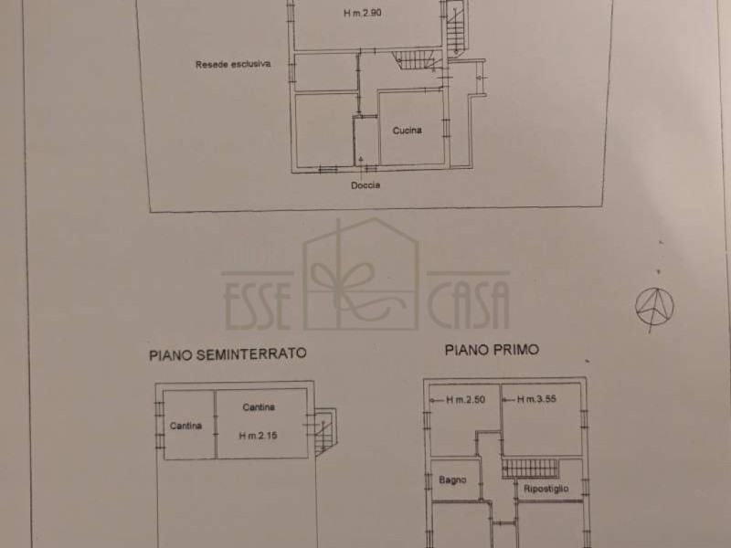 planimetria - Villa singola in vendita a Seravezza