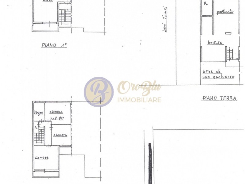 planimetria - Villetta a schiera in vendita a Viareggio