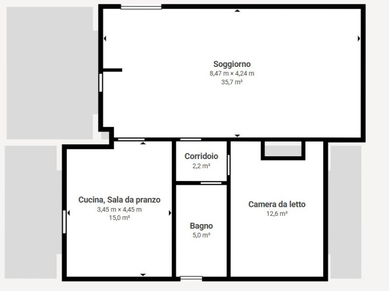 planimetria - Villa singola in vendita a Pietrasanta