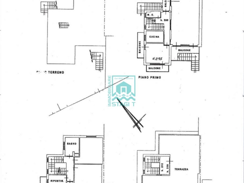 planimetria - Bifamiliare in vendita a Camaiore